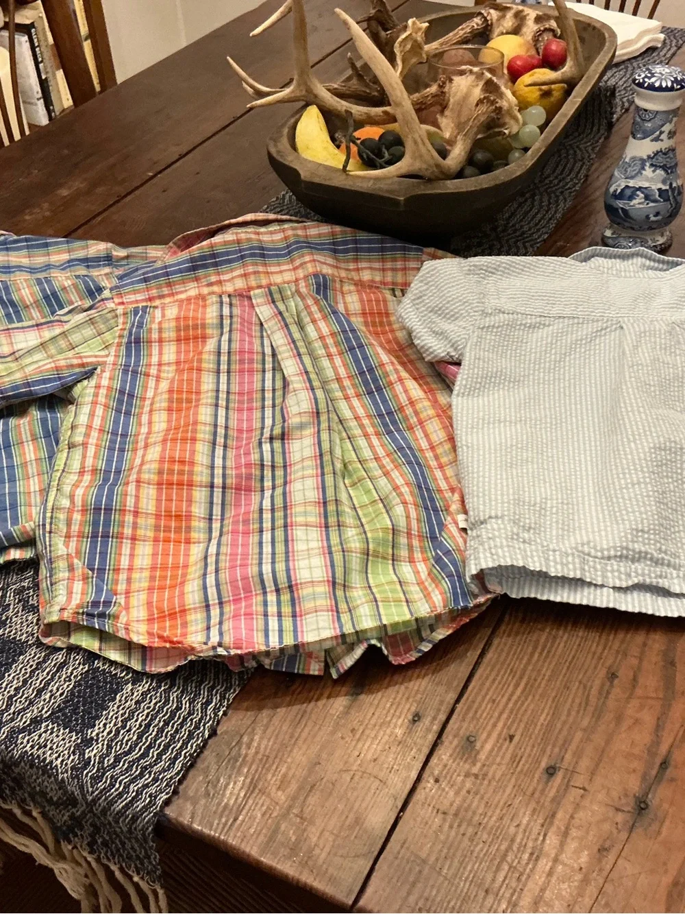 Polo Ralph Lauren Multicolor Plaid Short Sleeve Button Shirts boys 4T Set of 3